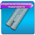 Etiquetas de hologramas  transparentes